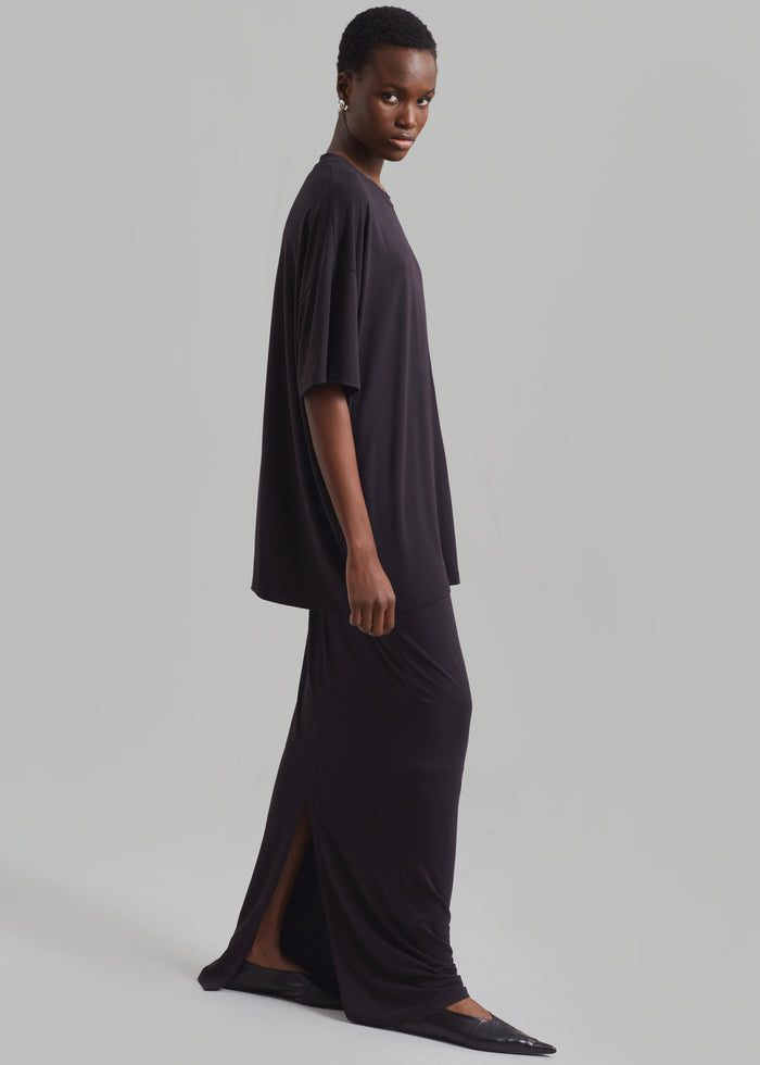 Ella Maxi Skirt - Dark Plum