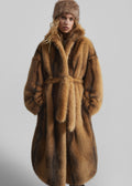 Elne Faux Fur Hair Band - Beige Melange