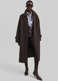 Elton Car Coat - Brown