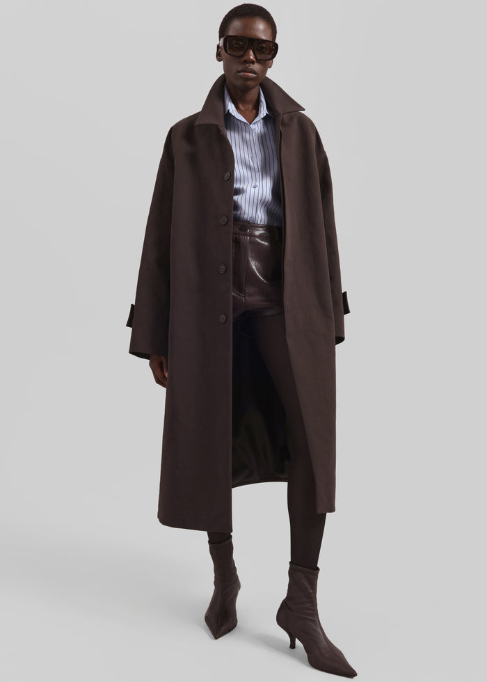 Elton Car Coat - Brown