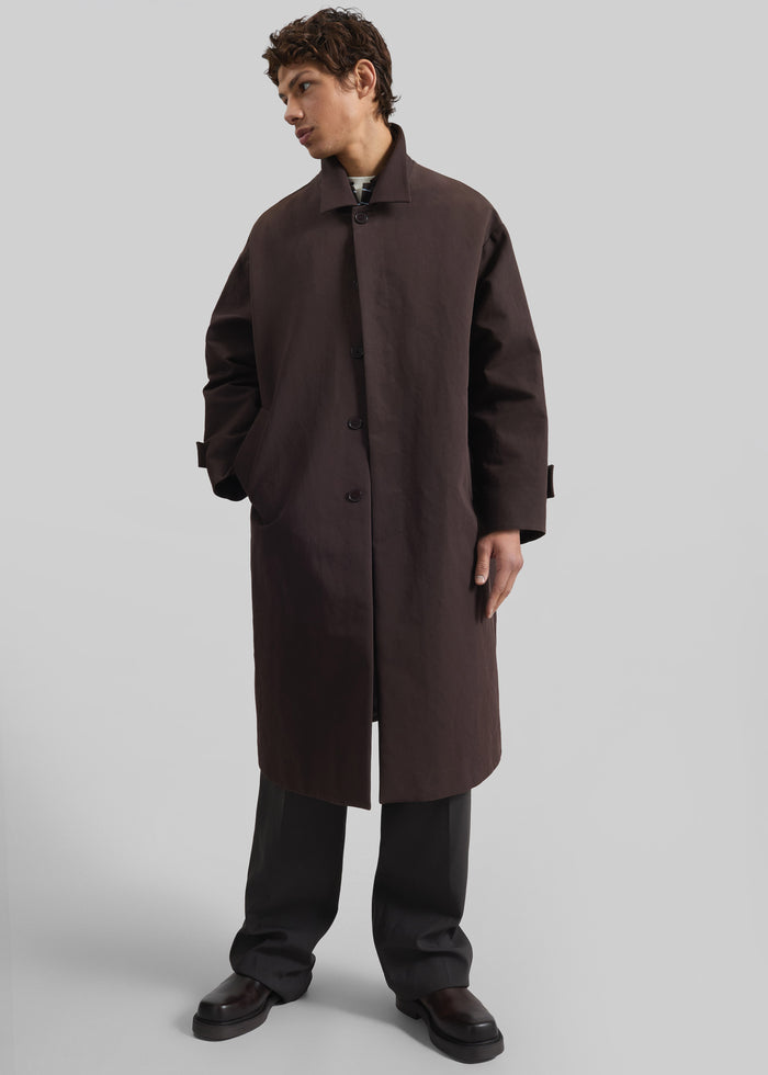 Elton Car Coat - Brown