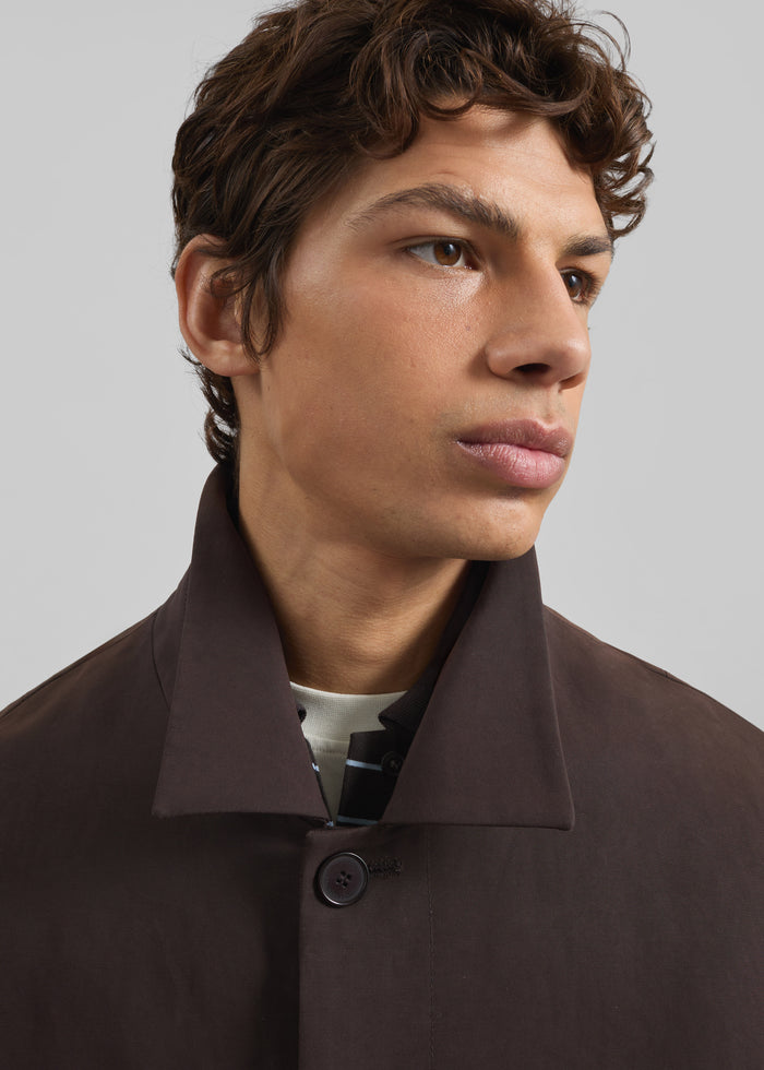 Elton Car Coat - Brown