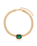 Emerald Deco Necklace