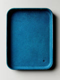 Dark Cyan emil erwin blue leather tray