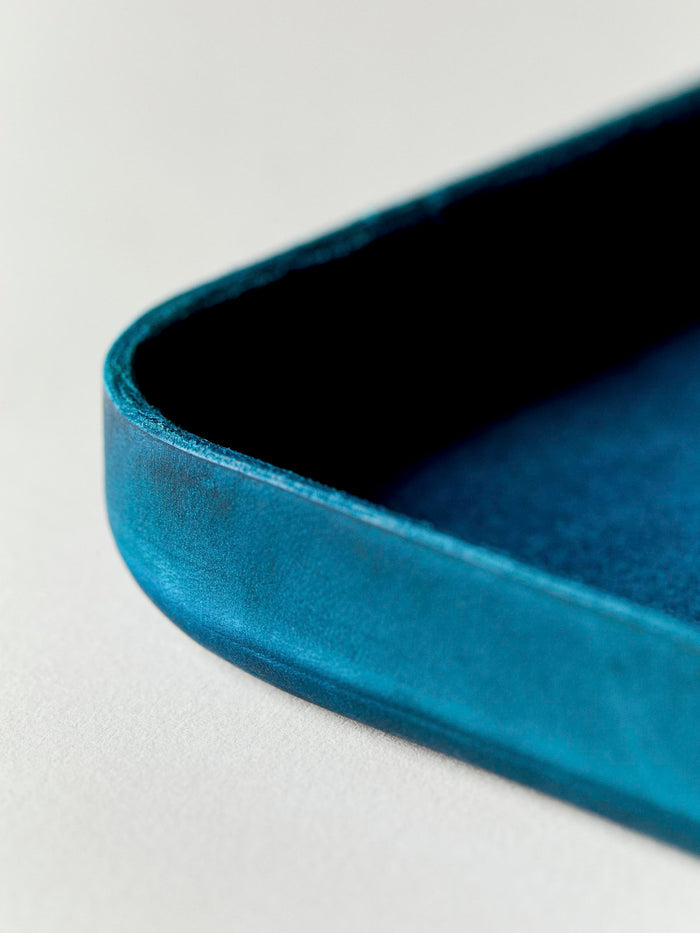 Black emil erwin blue leather tray