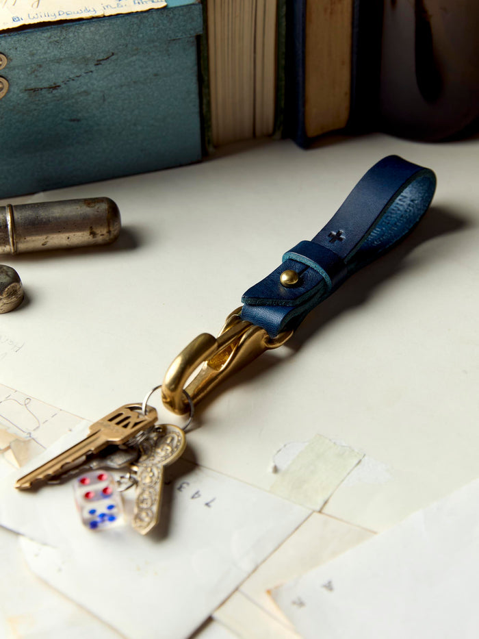 Antique White emil erwin x i+w keychain in blue
