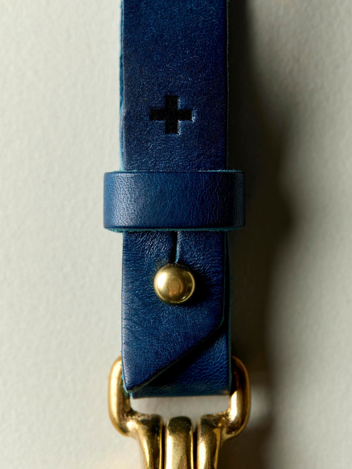 Light Gray emil erwin x i+w keychain in blue