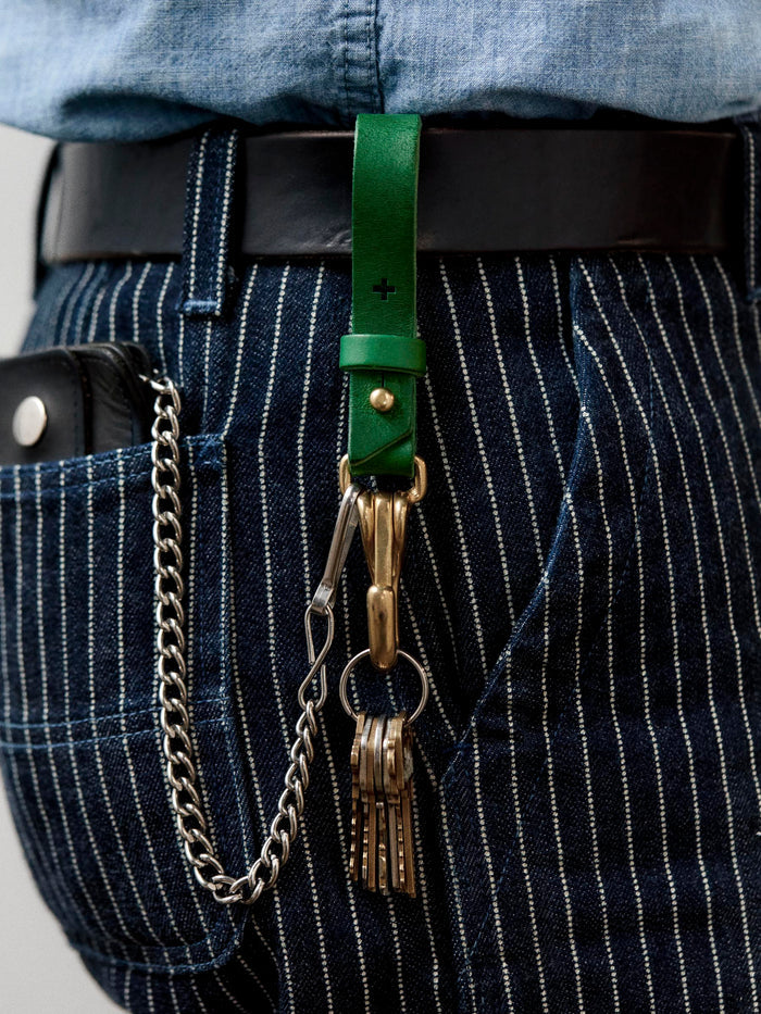 Black emil erwin x i+w keychain in green