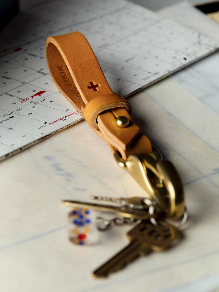 Gray emil erwin x i+w keychain in honey
