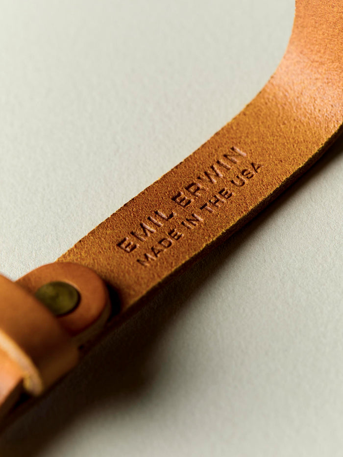 Light Gray emil erwin x i+w keychain in honey