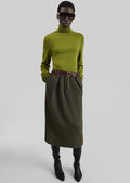 Eve Thin Turtleneck Sweater - Army Green