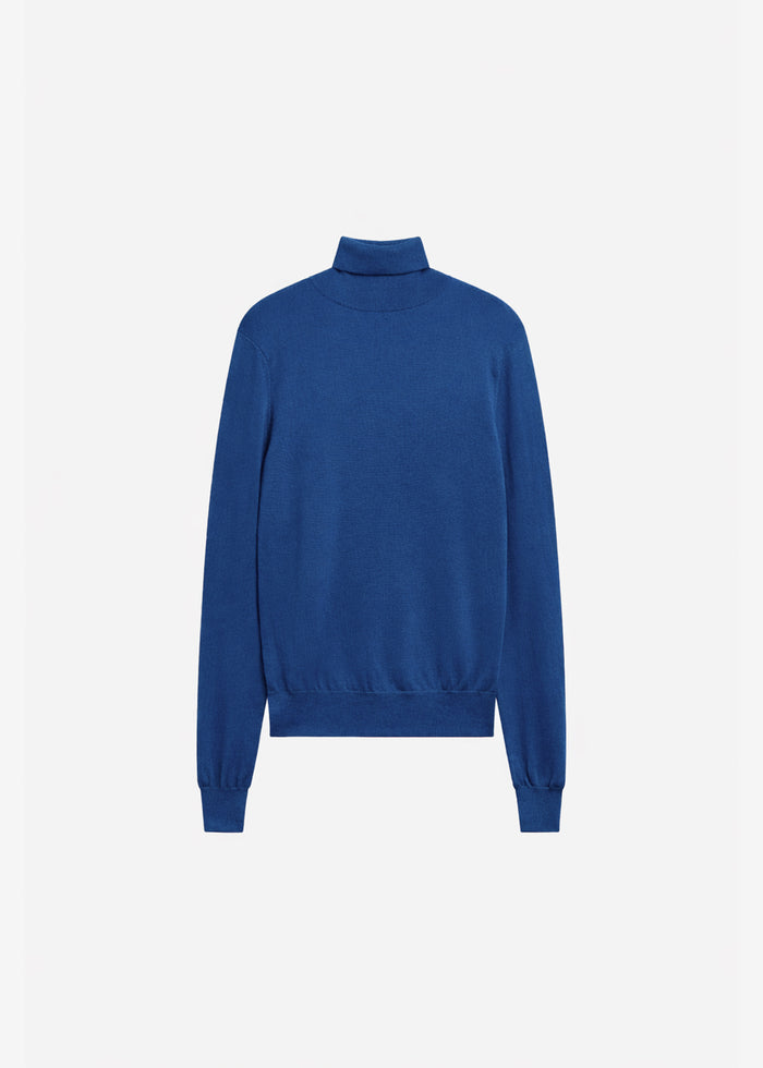 Eve Thin Turtleneck Sweater - Blue