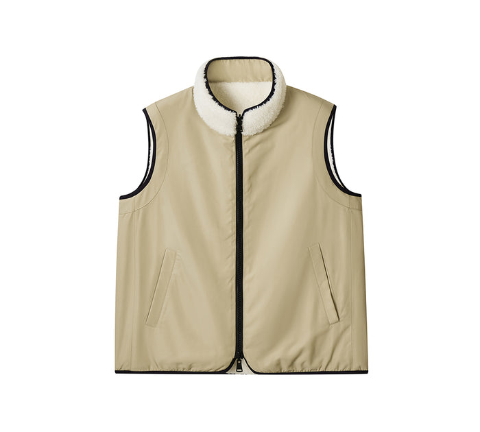 EVERAU® Wool Reversible Vest Warm Layering Cozea EVERAU