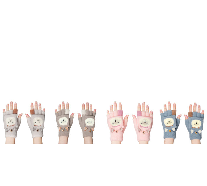 EVERAU® Fingerless Ultra Plush Knit Ewe Gloves