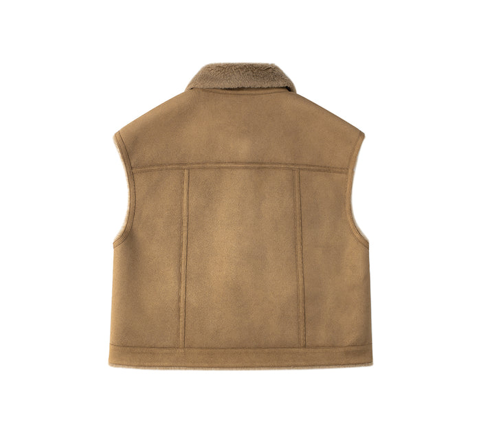 EVERAU® Fluffy Sleeveless Vest Warda