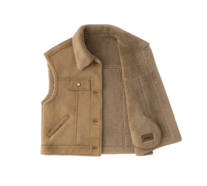 EVERAU® Fluffy Sleeveless Vest Warda
