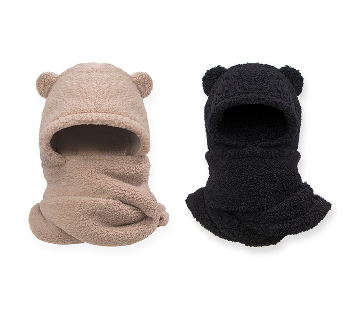 Hats - EVERAU® Hat Scarf And Gloves 3 In 1 Cute Bear Plush Hat