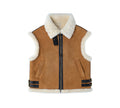 EVERAU® Fluffy Zip Sleeveless Vest Dale