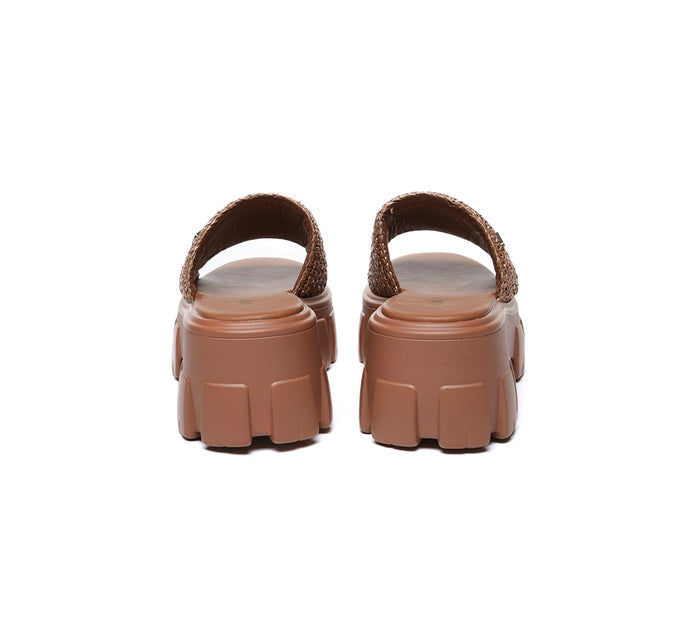 EVERAU® Women Woven Chunky Platform Sandals - UGG EXPRESS