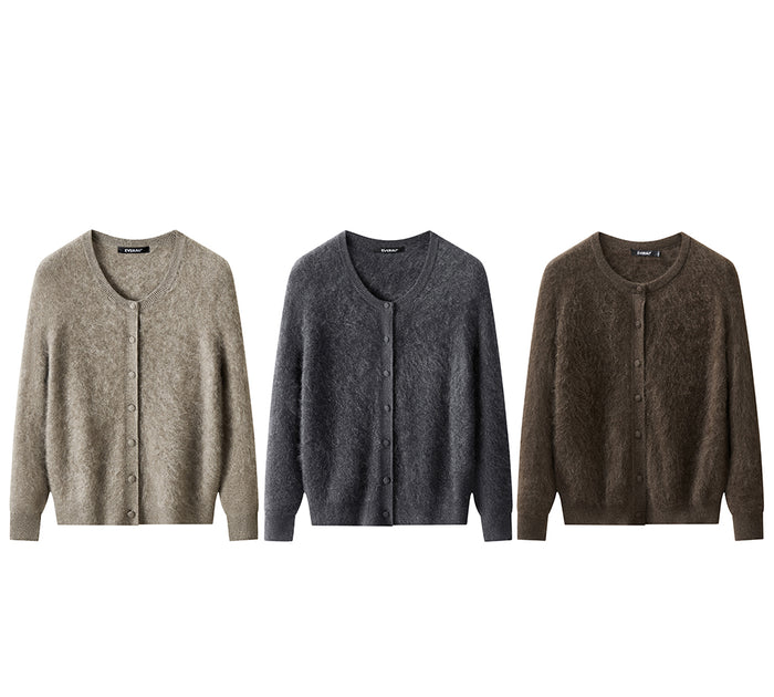 EVERAU® Yak Wool Cashmere Cardigan Morra EVERAU
