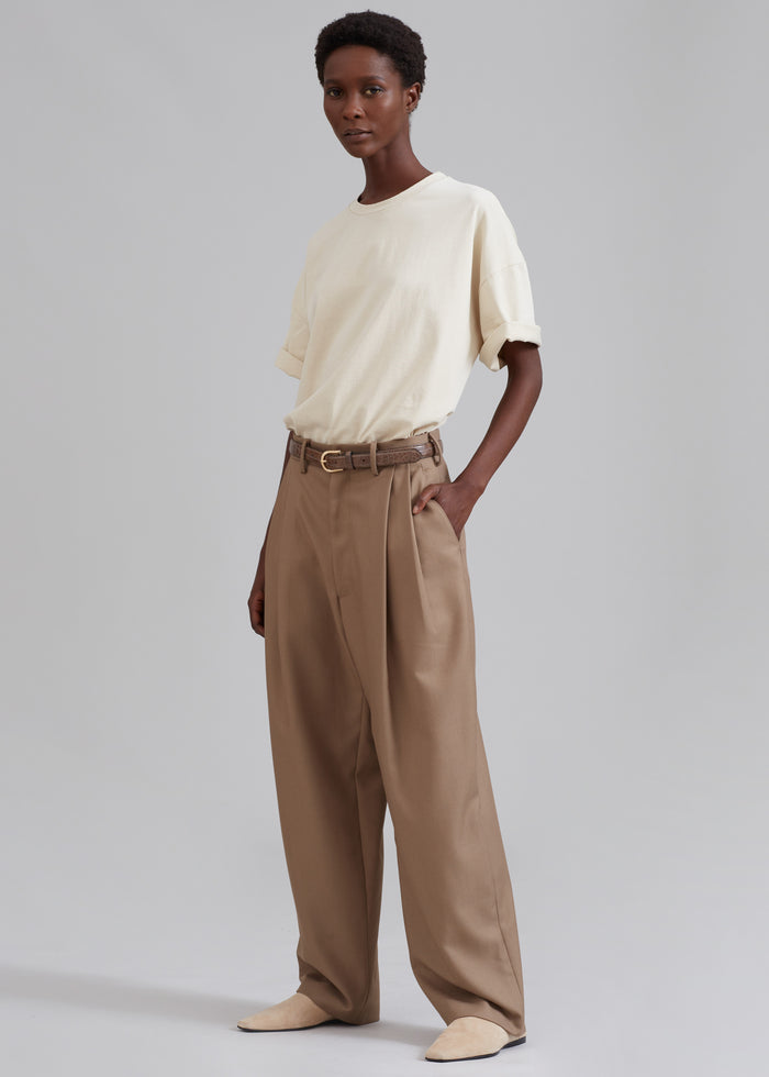 Faro Boxy Tee - Beige
