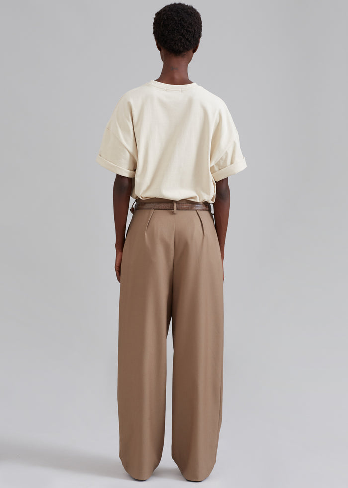 Faro Boxy Tee - Beige