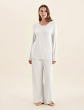 Feather Soft Top & Wide Leg Pant Set