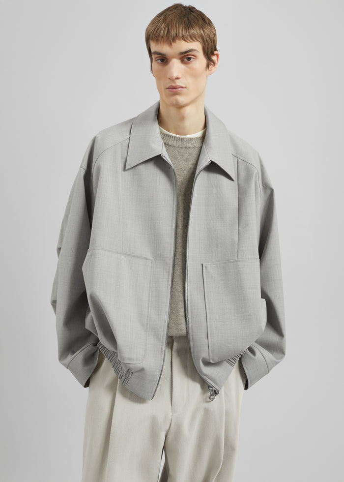 Felix Textured Jacket - Greige Melange
