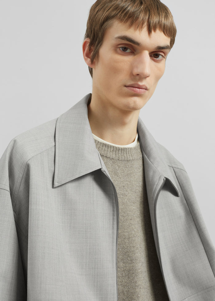 Felix Textured Jacket - Greige Melange
