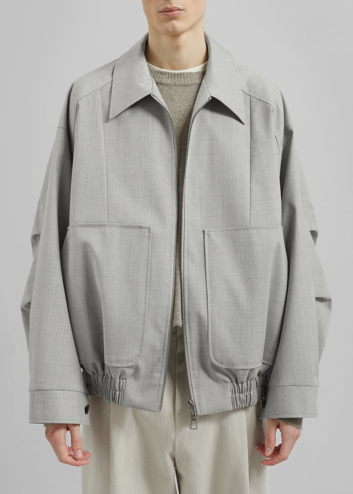 Felix Textured Jacket - Greige Melange