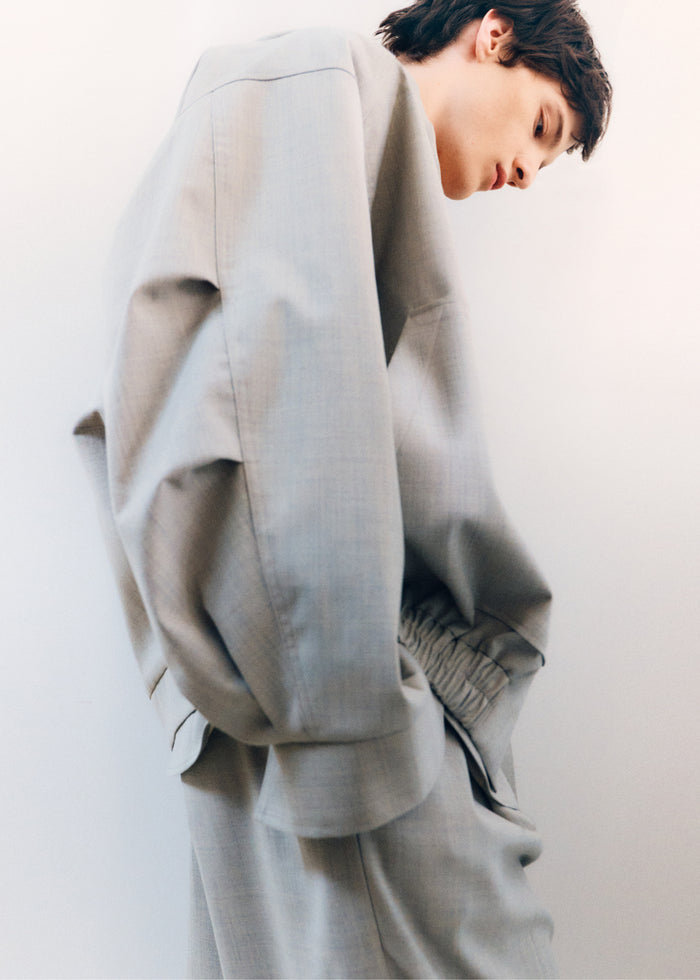 Felix Textured Jacket - Greige Melange