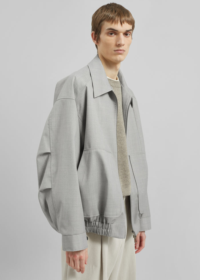 Felix Textured Jacket - Greige Melange