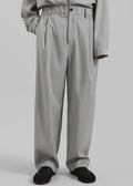 Felix Textured Trousers - Greige Melange