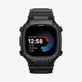 ACS05296 - Fitbit Versa 4 Band Rugged Armor Pro in black showing the front