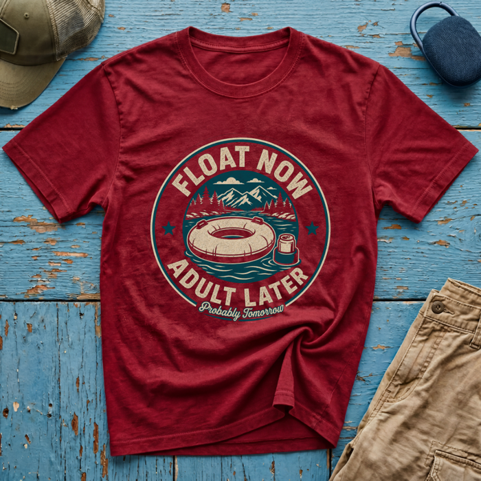Float Now Adult Later Graphic T-Shirt