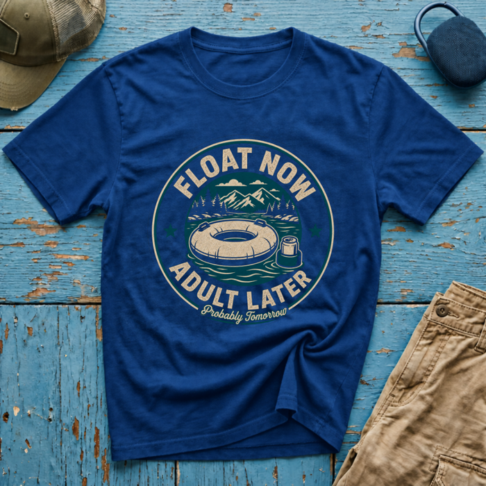 Float Now Adult Later Graphic T-Shirt