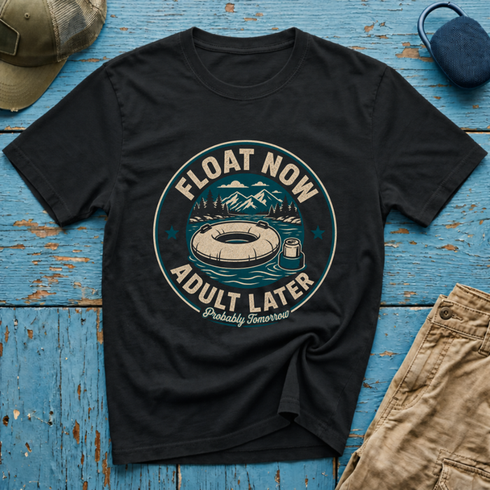 Float Now Adult Later Graphic T-Shirt