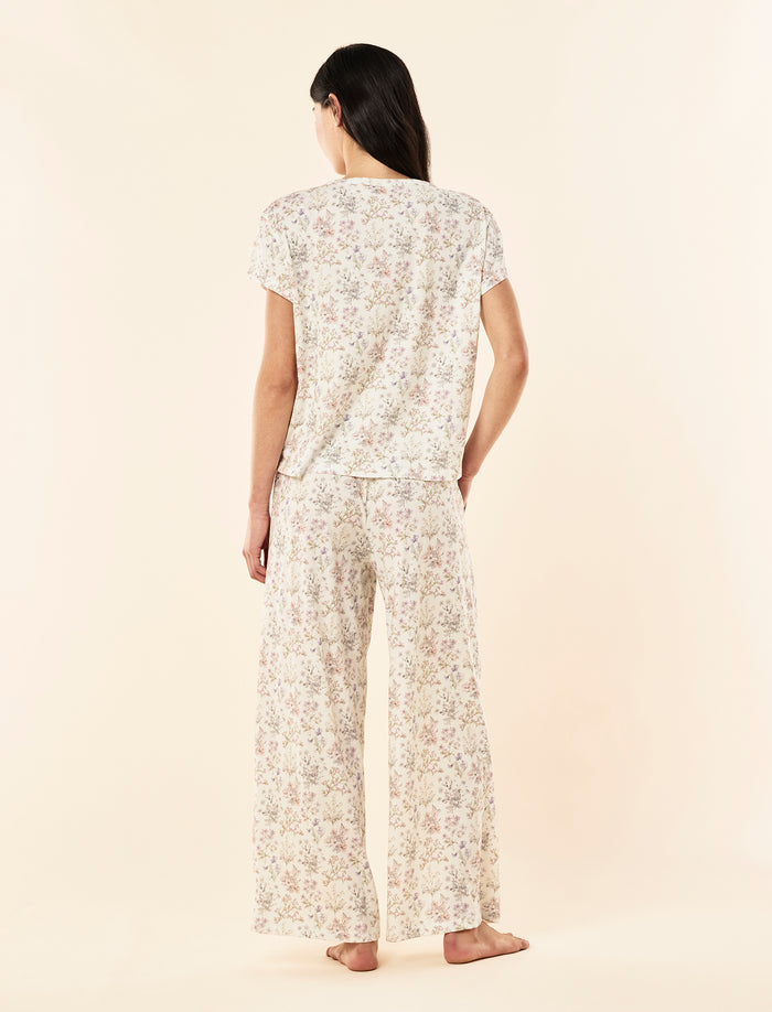 Floral Remedy Knit Wide Leg Pant