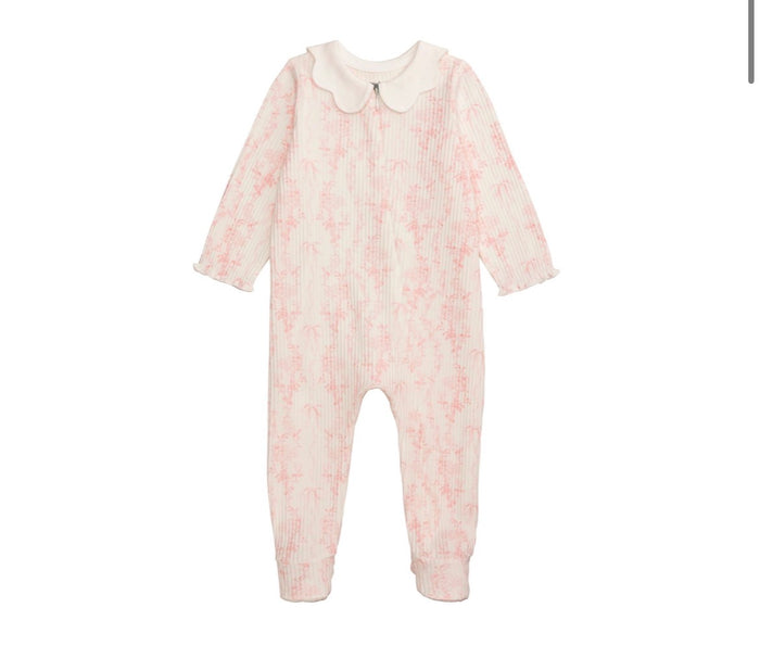 Floral scalloped sleeper