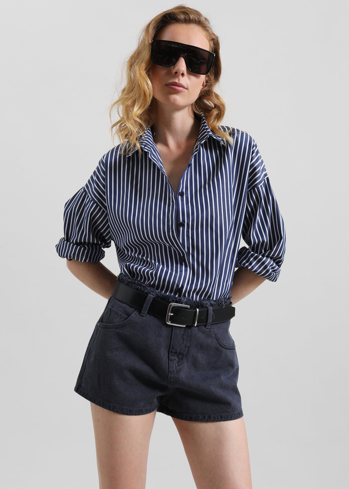 Forli Shirt - Navy/White Stripe