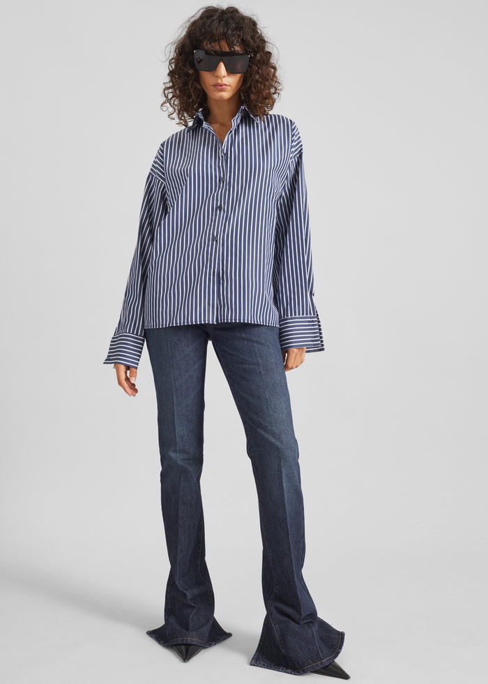 Forli Shirt - Navy/White Stripe