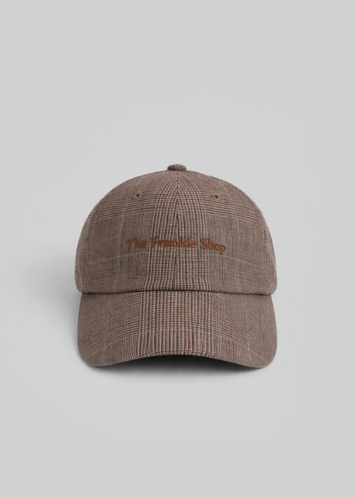 Frankie Baseball Cap - Brown Glen Plaid