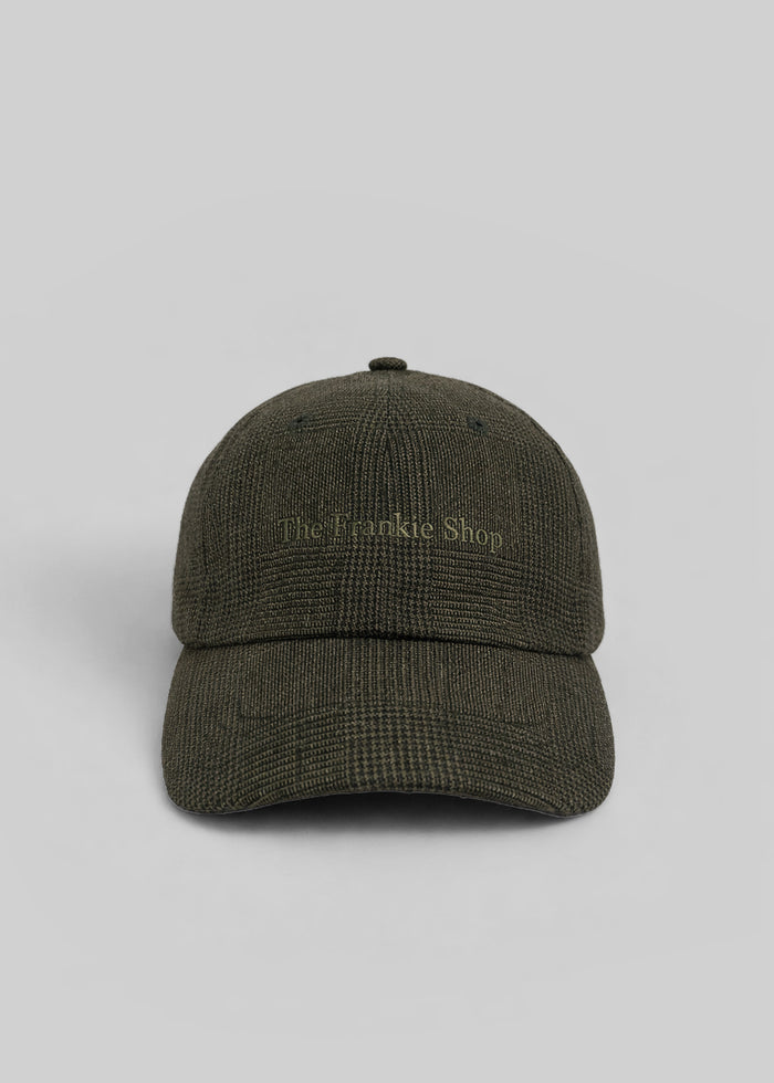 Frankie Baseball Cap - Olive Glen Plaid