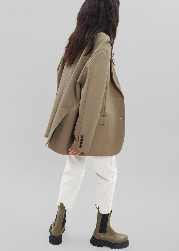 Frankie Oversized Boyfriend Blazer - Desert Taupe