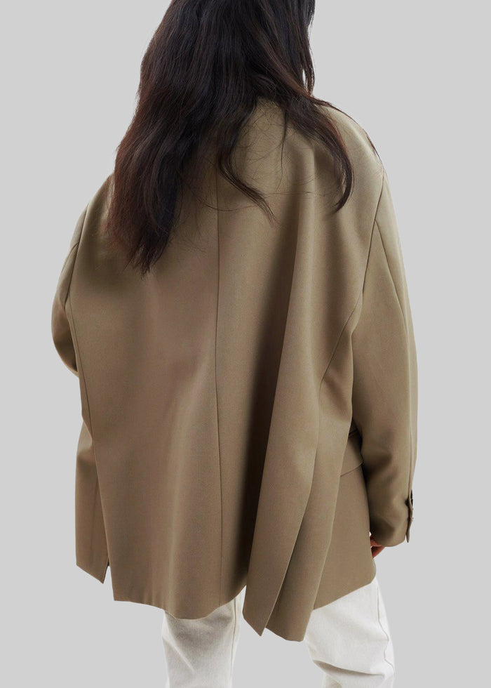 Frankie Oversized Boyfriend Blazer - Desert Taupe