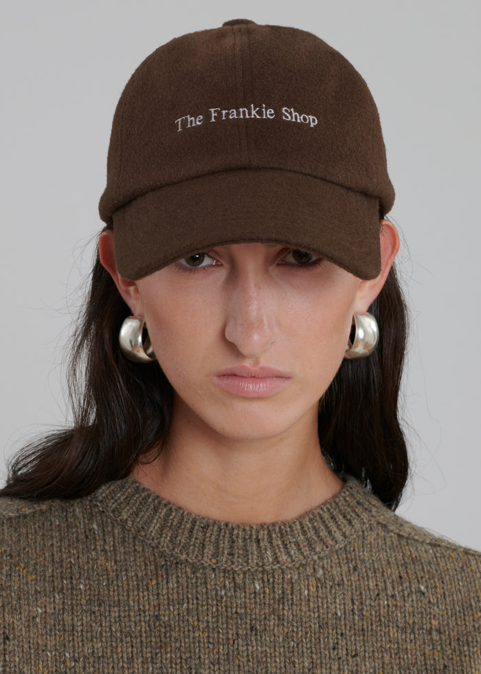 Frankie Wool Baseball Cap - Chocolate