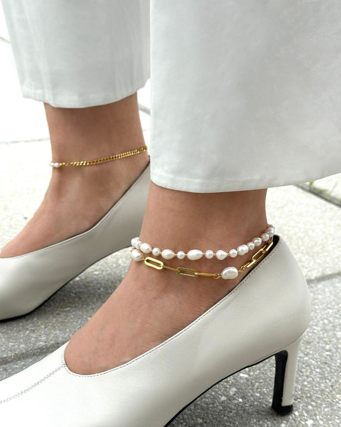 FRESHWATER PEARL LEAH ANKLET