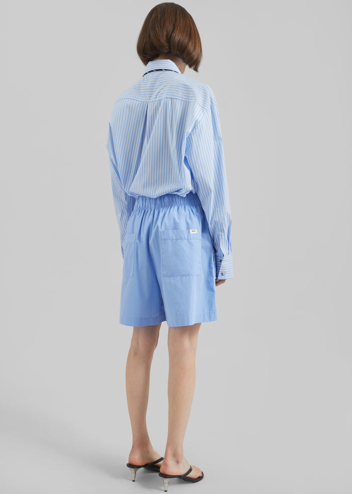 Gainsford Neck Tie Shirt - Blue/White Stripe