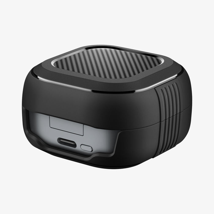 ACS11200 - Galaxy Buds 4 Series Rugged Armor in Matte Black showing the back, side and top