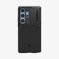 ACS08969 - Galaxy S25 Ultra Case Optik Armor in Black showing the back